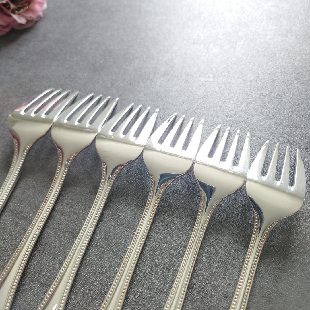 希少 美品 クリストフル パール サラダフォーク 6点