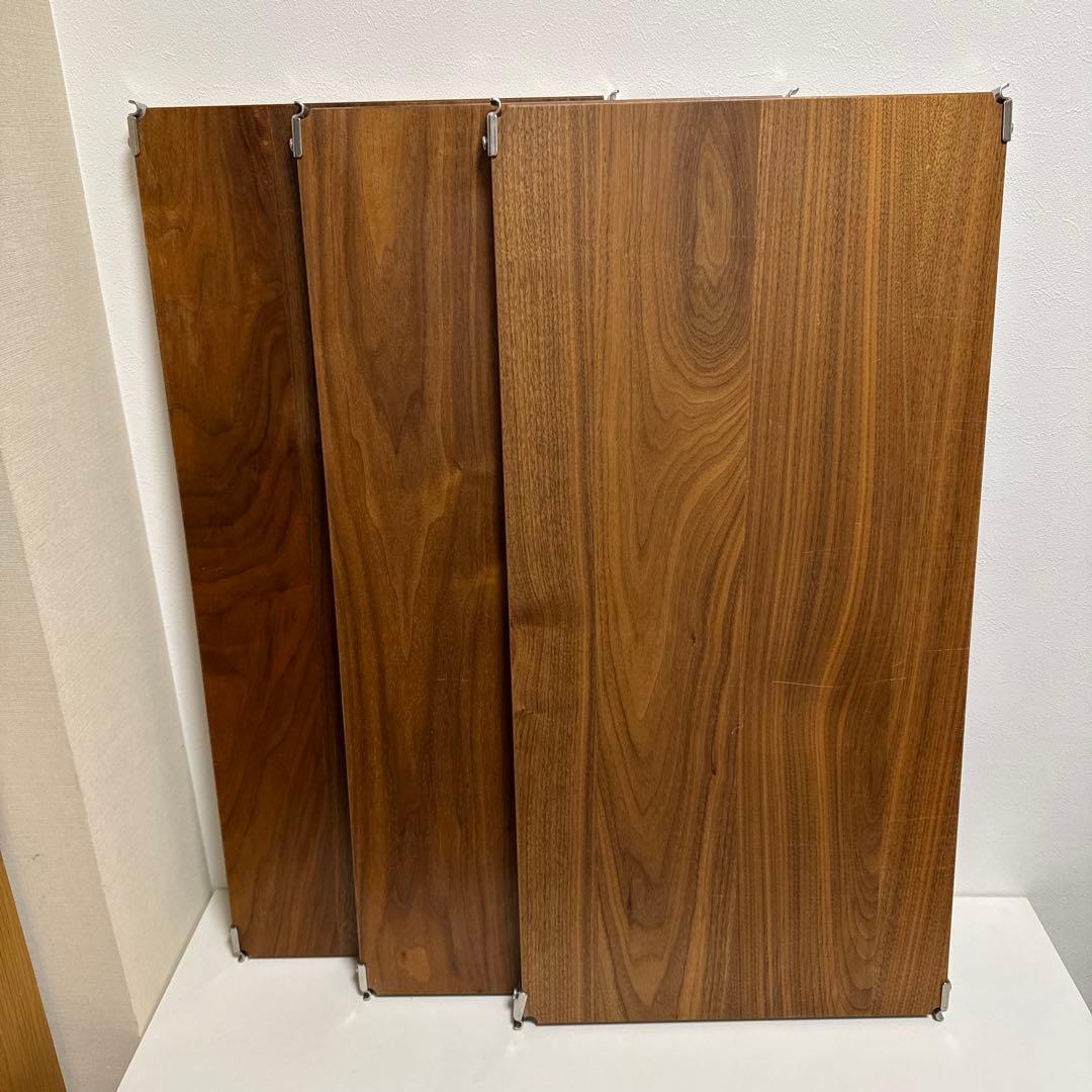 無印良品　ステンレスユニットシェルフ　ウォルナット