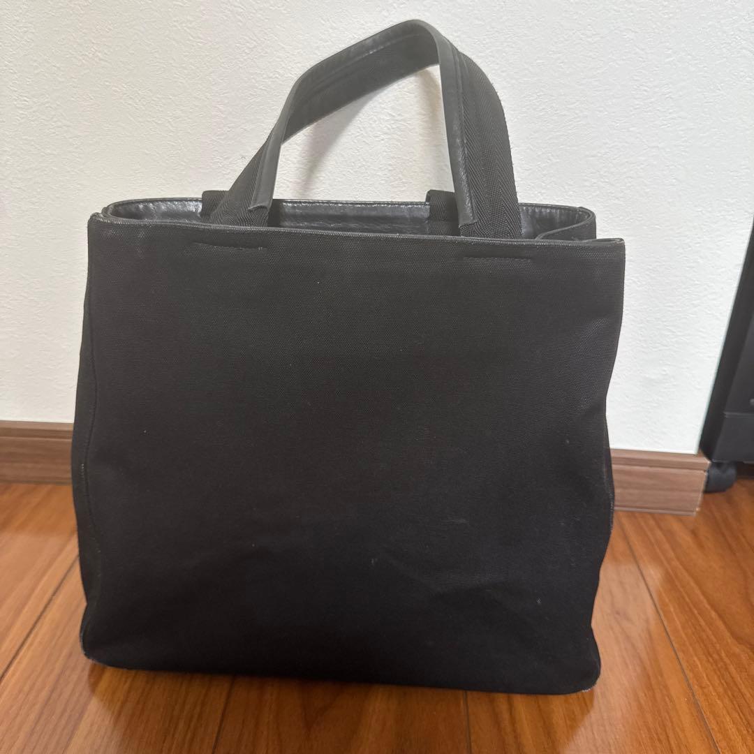 ✨大人気✨PRADA ブラック トートバッグ キャンバス 白タグあり