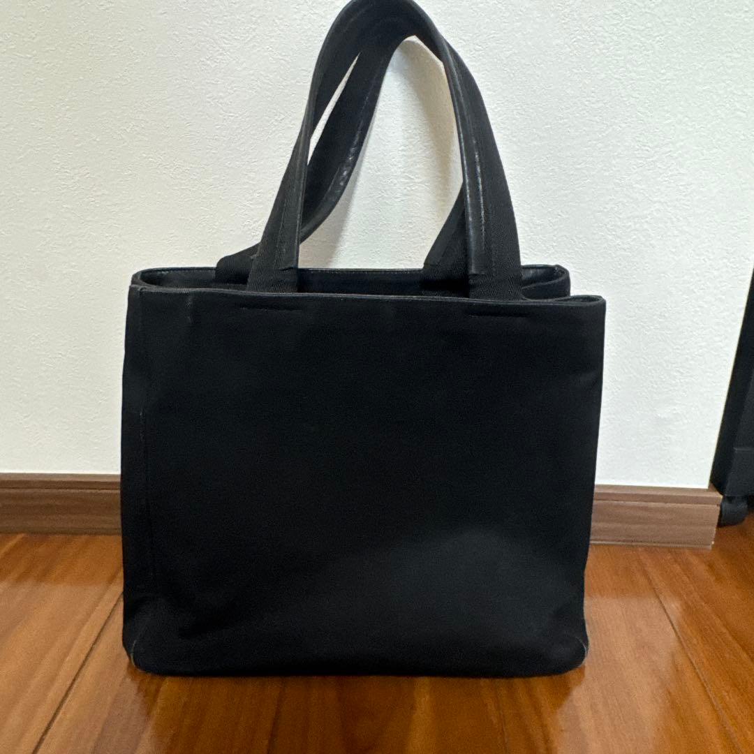 ✨大人気✨PRADA ブラック トートバッグ キャンバス 白タグあり