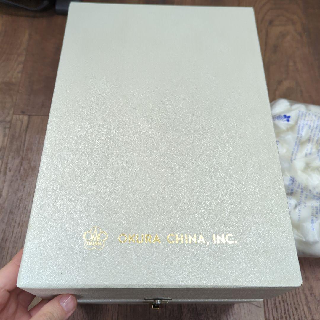 新品未使用　大倉陶園　金蝕バラ　28cm花器