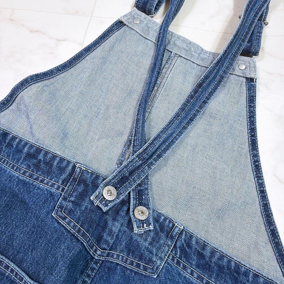 美品　スローブイエナ LE DENIM BARE BK サロペット 25年製