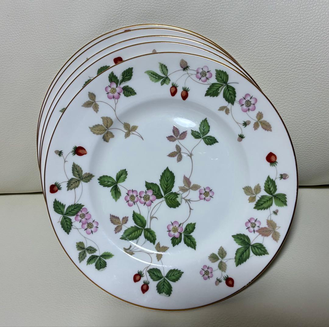 ウェッジウッド ワイルド ストロベリー プレート 18cm5枚セット