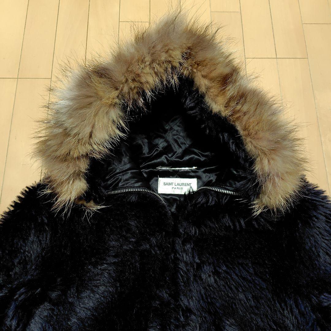 サンローランパリ 希少ブラックファーブルゾン ケリングタグ付き