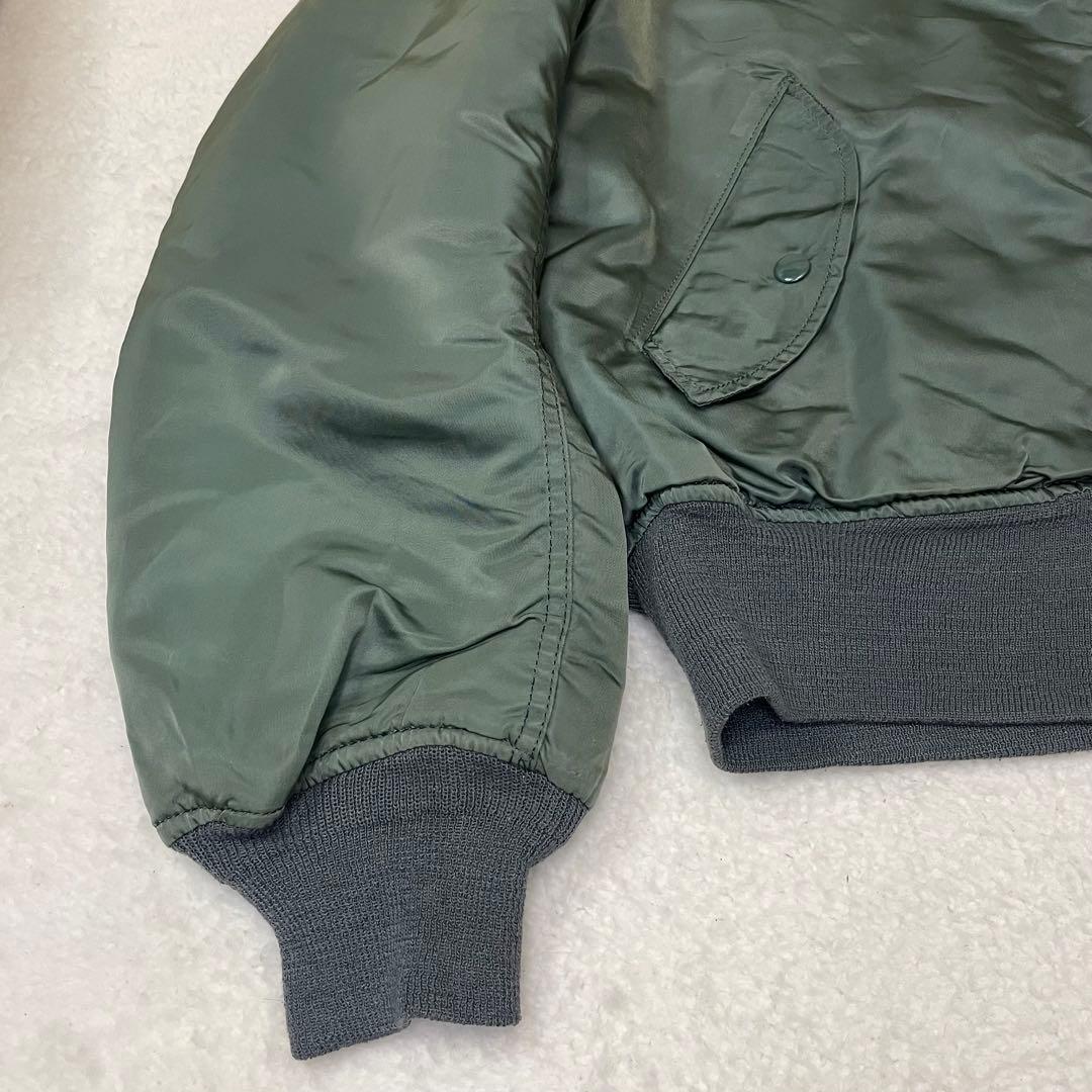 ALPHA アルファ MA-1 フライトジャケット USA XL 90sカーキ