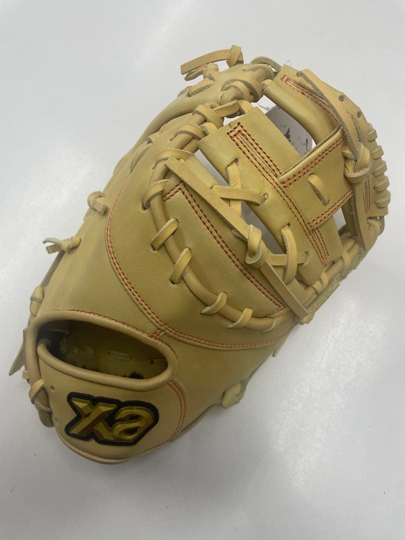 y*ス様 新品 ザナックス 少年軟式用ファーストミット 右投用 クリームブラウン