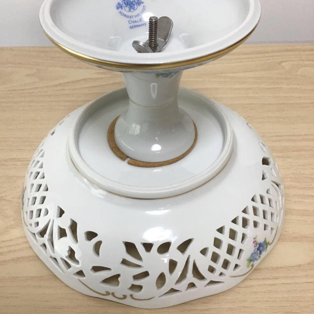 シューマン　ババリア　勿忘草　ピアス　コンポート　脚付きプレート