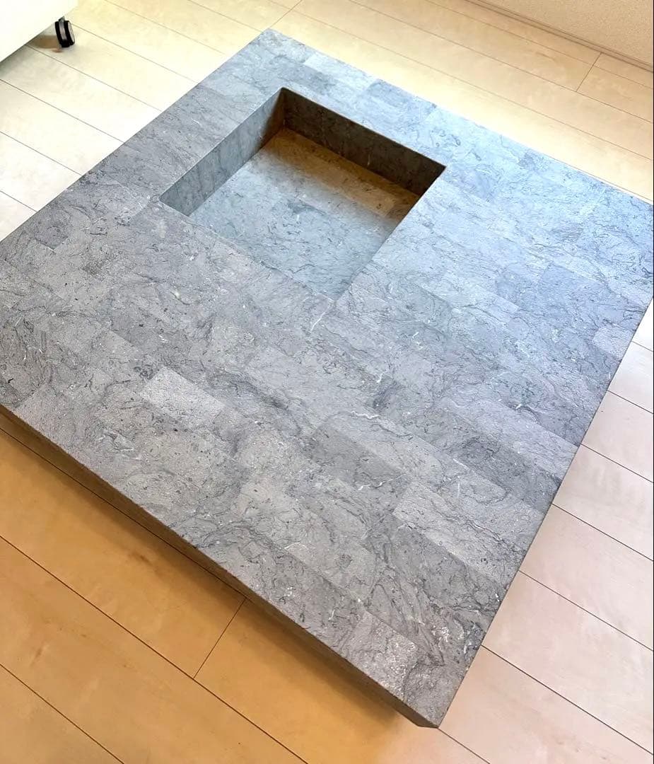 HUKLA日本フクラ スクエアセンターテーブル ストーン 100