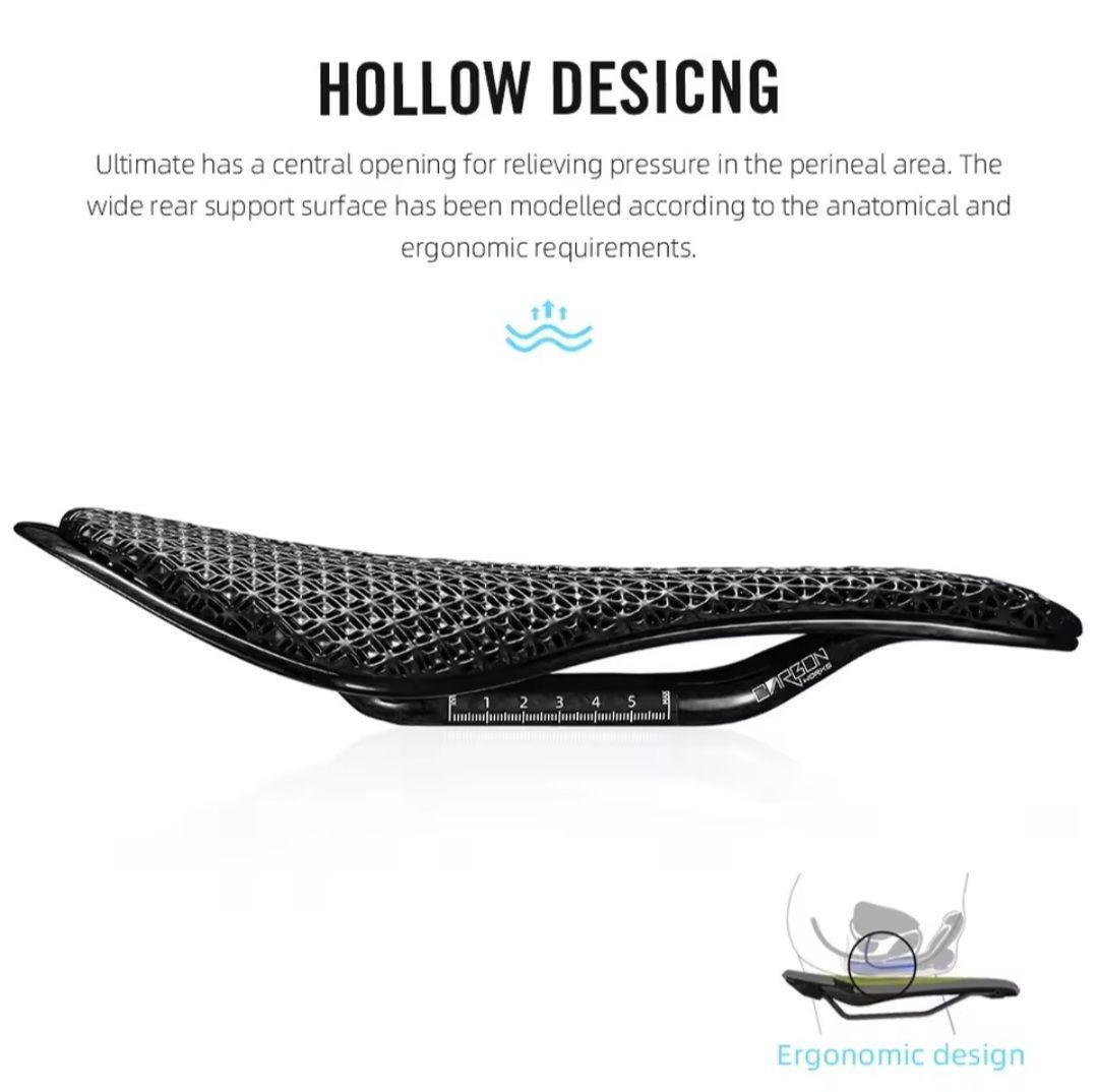 【中古品】RYET 3Dプリント カーボンサドル