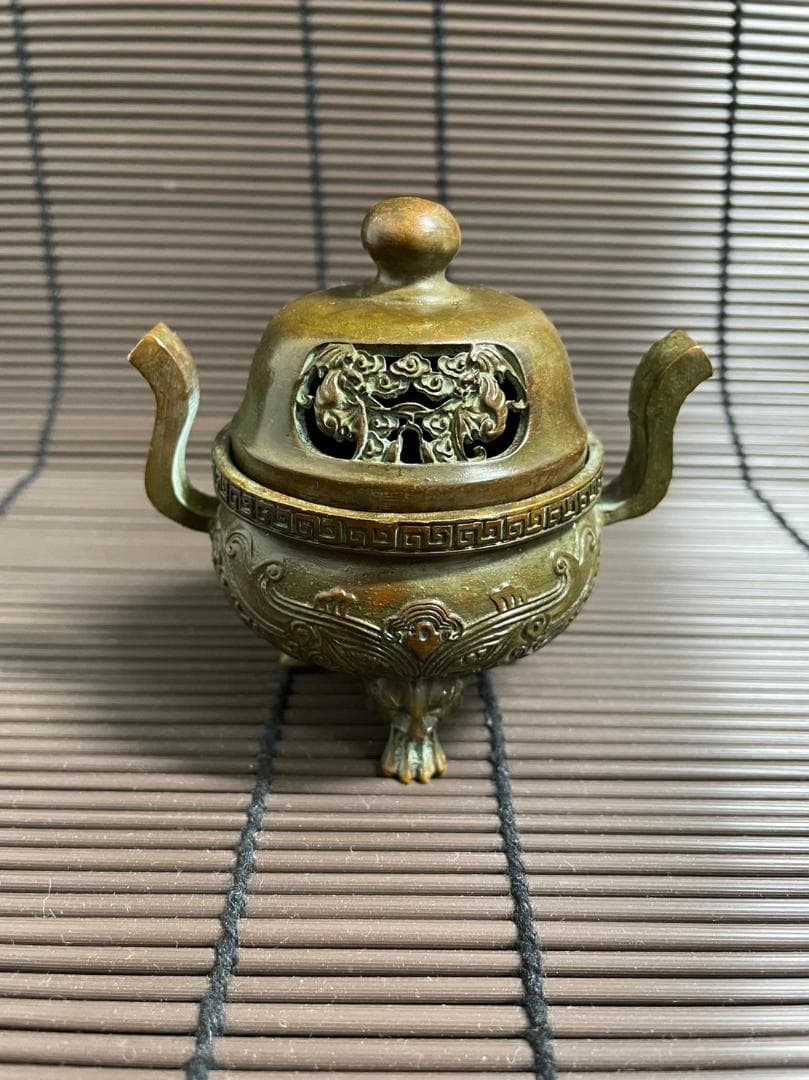 『悪魔』香炉　乾隆帝　中国美術　中国骨董　乾隆年製