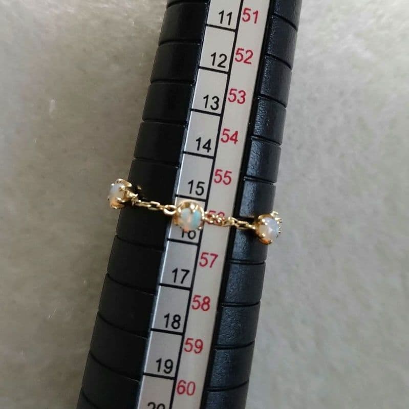 【美品】キュイキュイ オパール K10 YG リング 指輪 人気✨️ 現行品