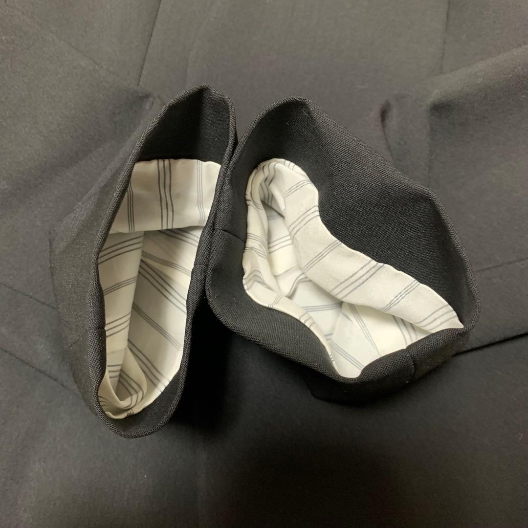 【大人気】セオリー　パンツスーツ　現行　ノーカラー　2 ブラック　セット