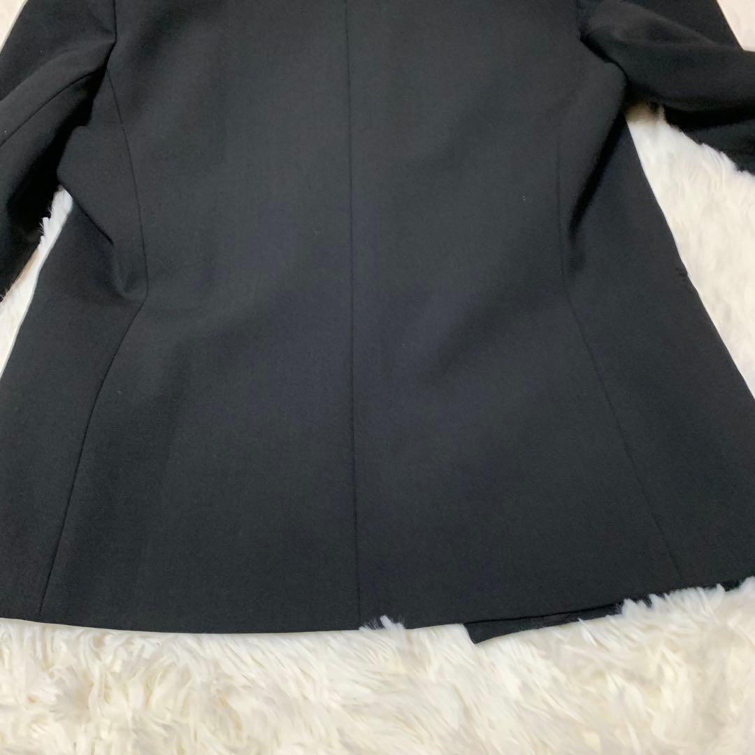 【大人気】セオリー　パンツスーツ　現行　ノーカラー　2 ブラック　セット