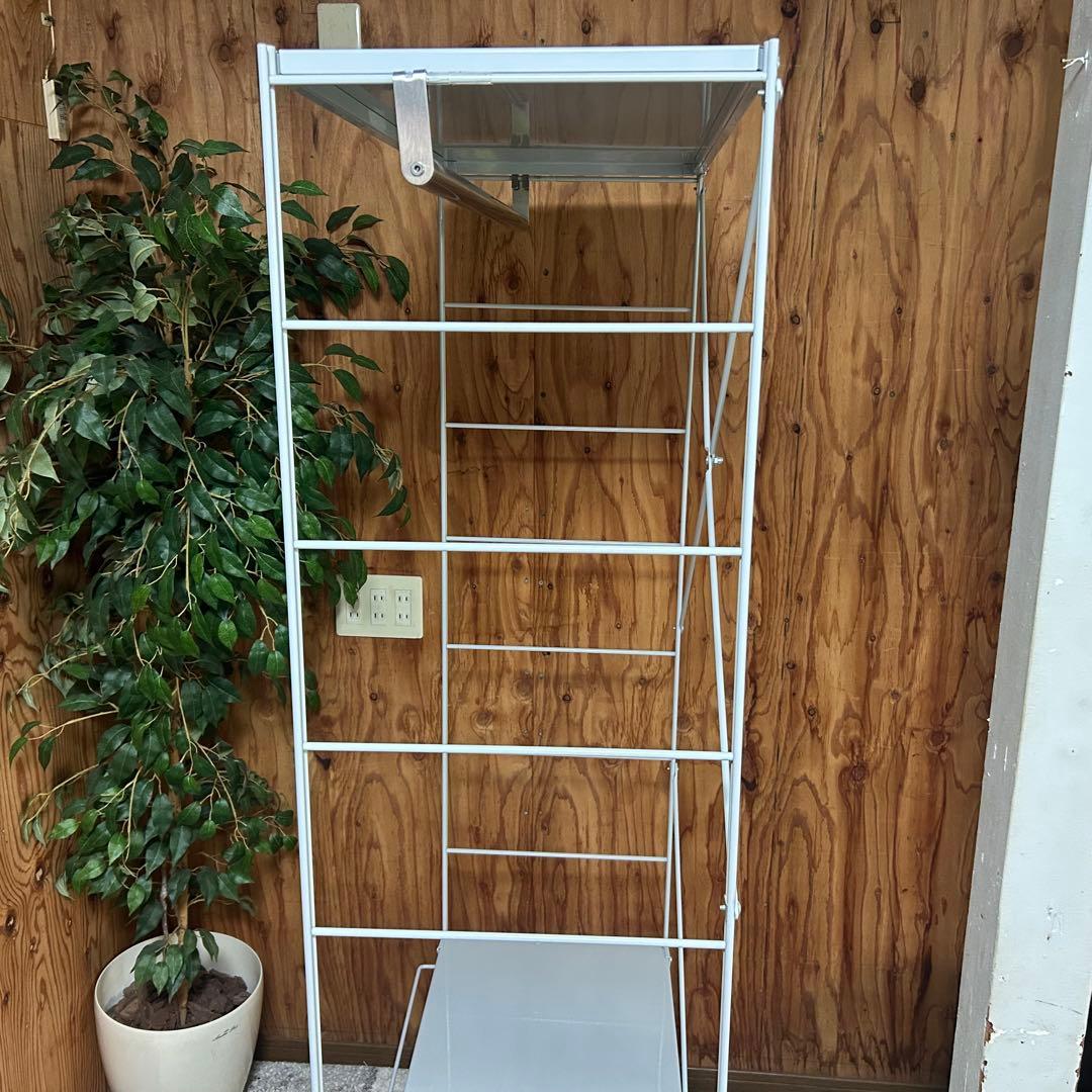 都内23区送料無料❗️ 無印良品　スチールユニットシェルフ　ワードローブ収納付き✨