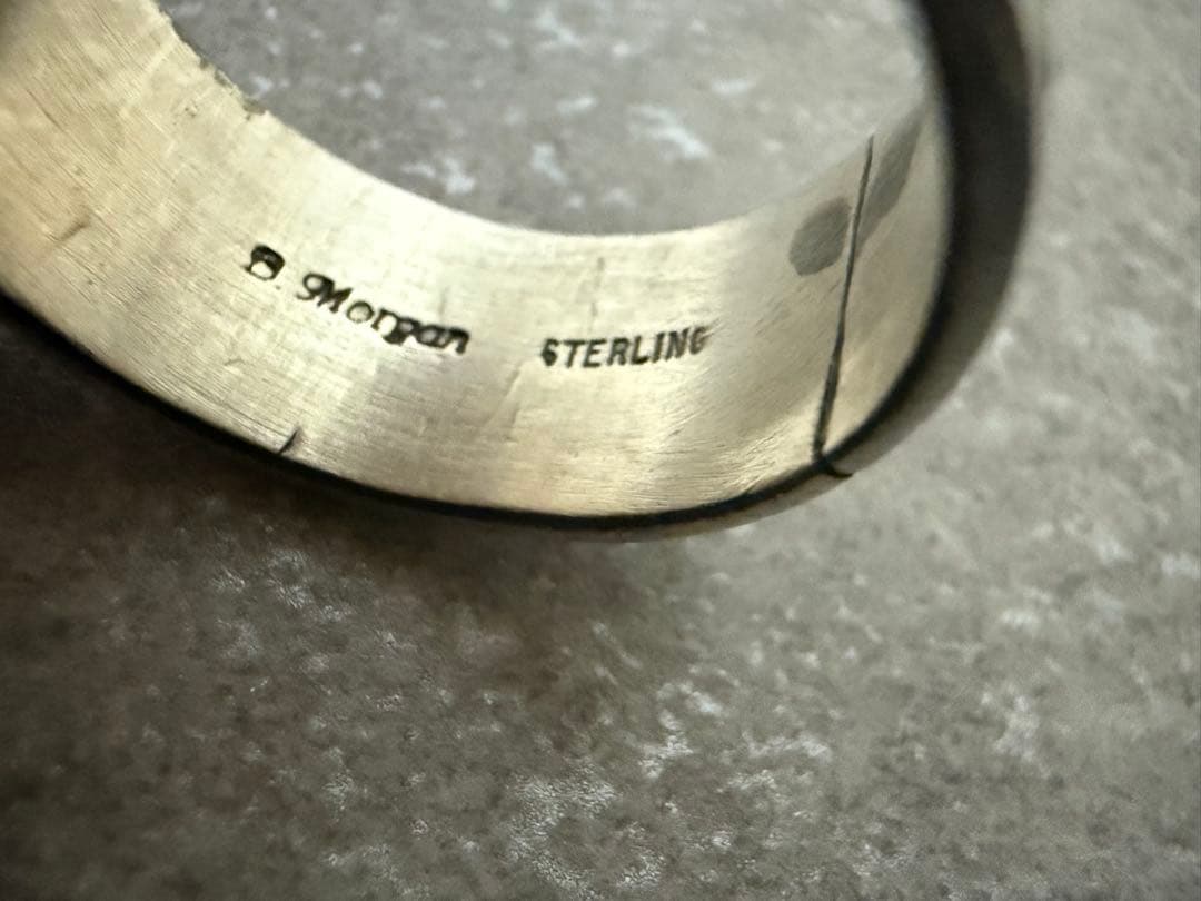 指輪 ナバホ族 ブルースモーガン作 リング インディアンジュエリー 約22号