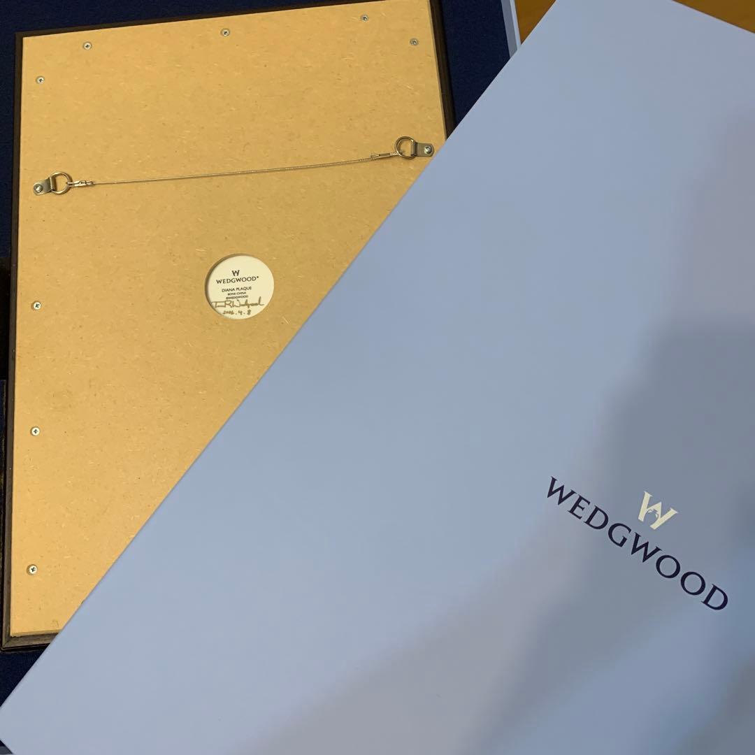 希少　元箱　ウェッジウッド ディアナ(ダイアナ)　プラーク　額　陶板　壁掛け