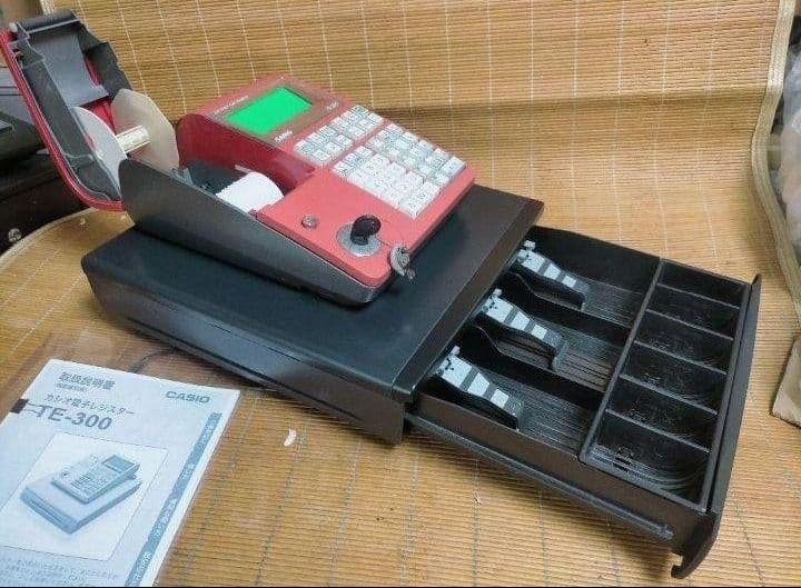 カシオレジスター　TE-300　フル設定無料　 送料無料人気機種　477787
