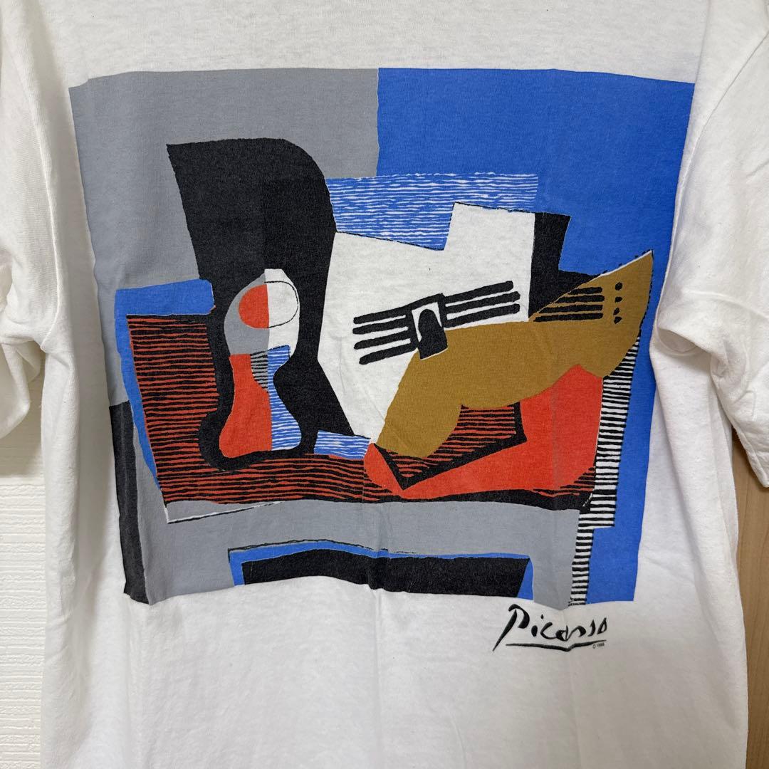 ピカソ アートプリント Tシャツ USA製 1998年 XL相当