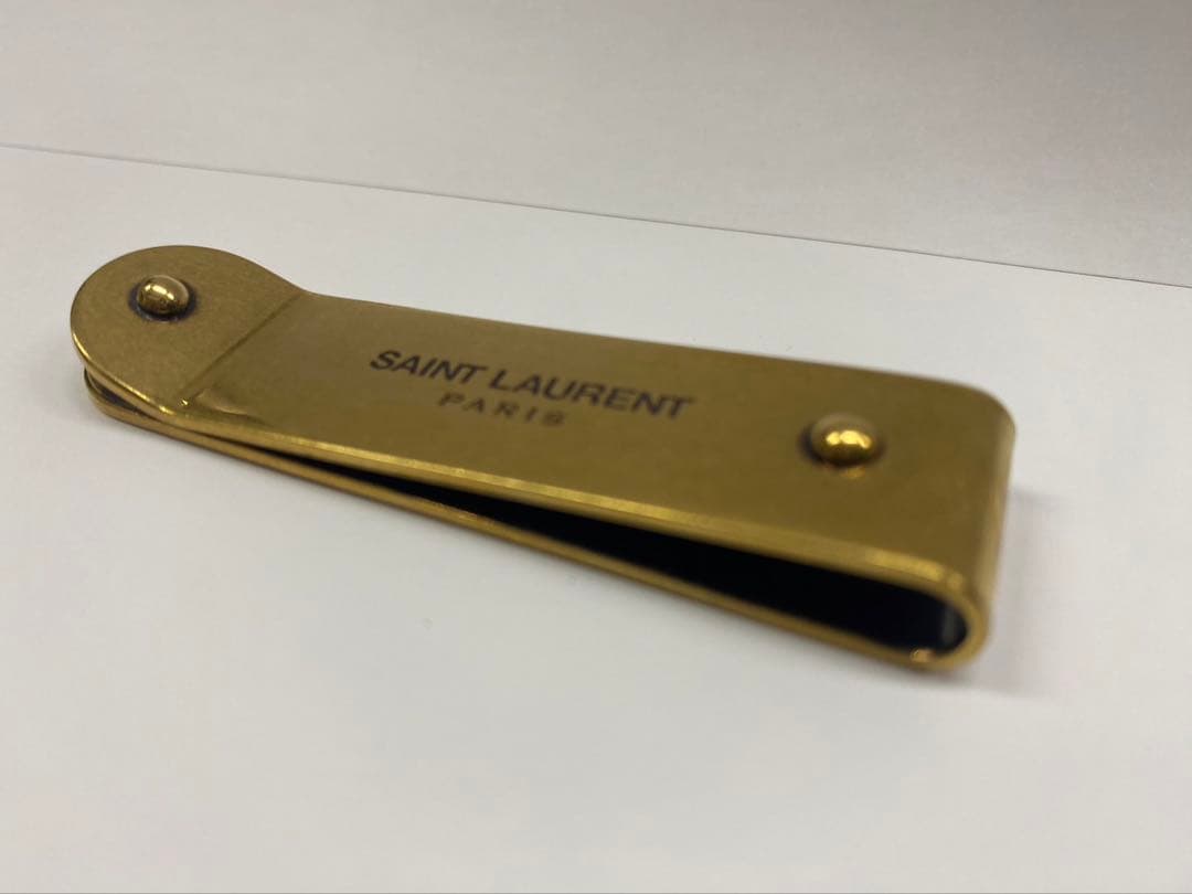 SAINT LAURENT サンローラン メタル ゴールド マネークリップ