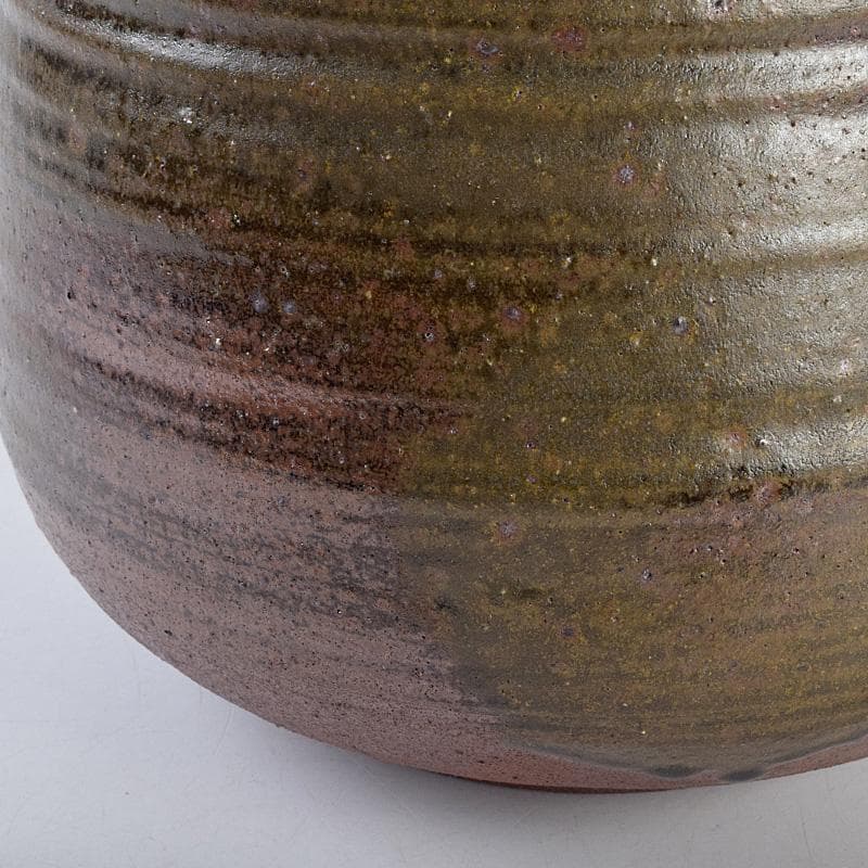 九谷焼　柳雨軒　三代　徳田八十吉作　花生　共箱　M　R9016B