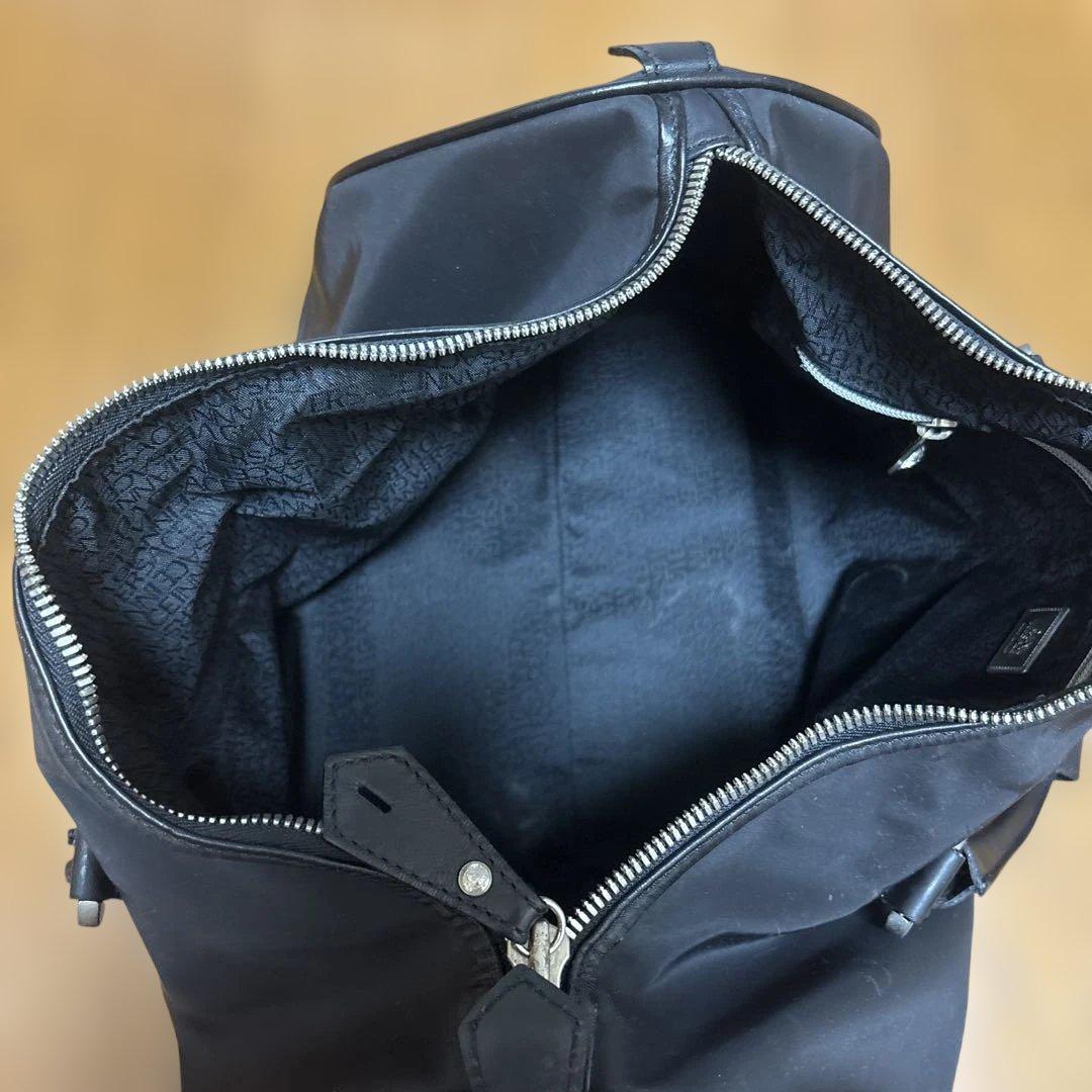 Versace ボストンバッグ　黒ナイロン