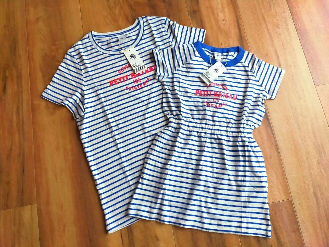 新品未使用＊プチバトー親子お揃い＊レディースS　6ansワンピース