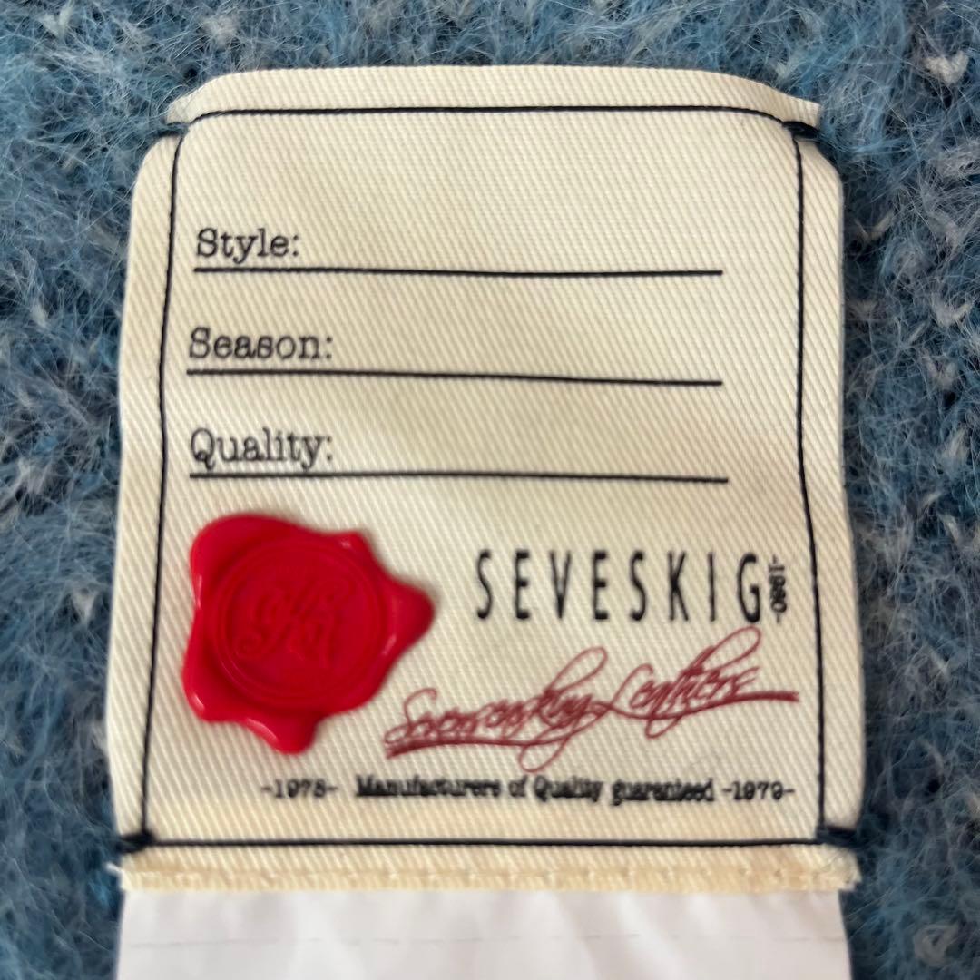 新品 SEVESKIG 24AW Fading レオパード ニット カーディガン