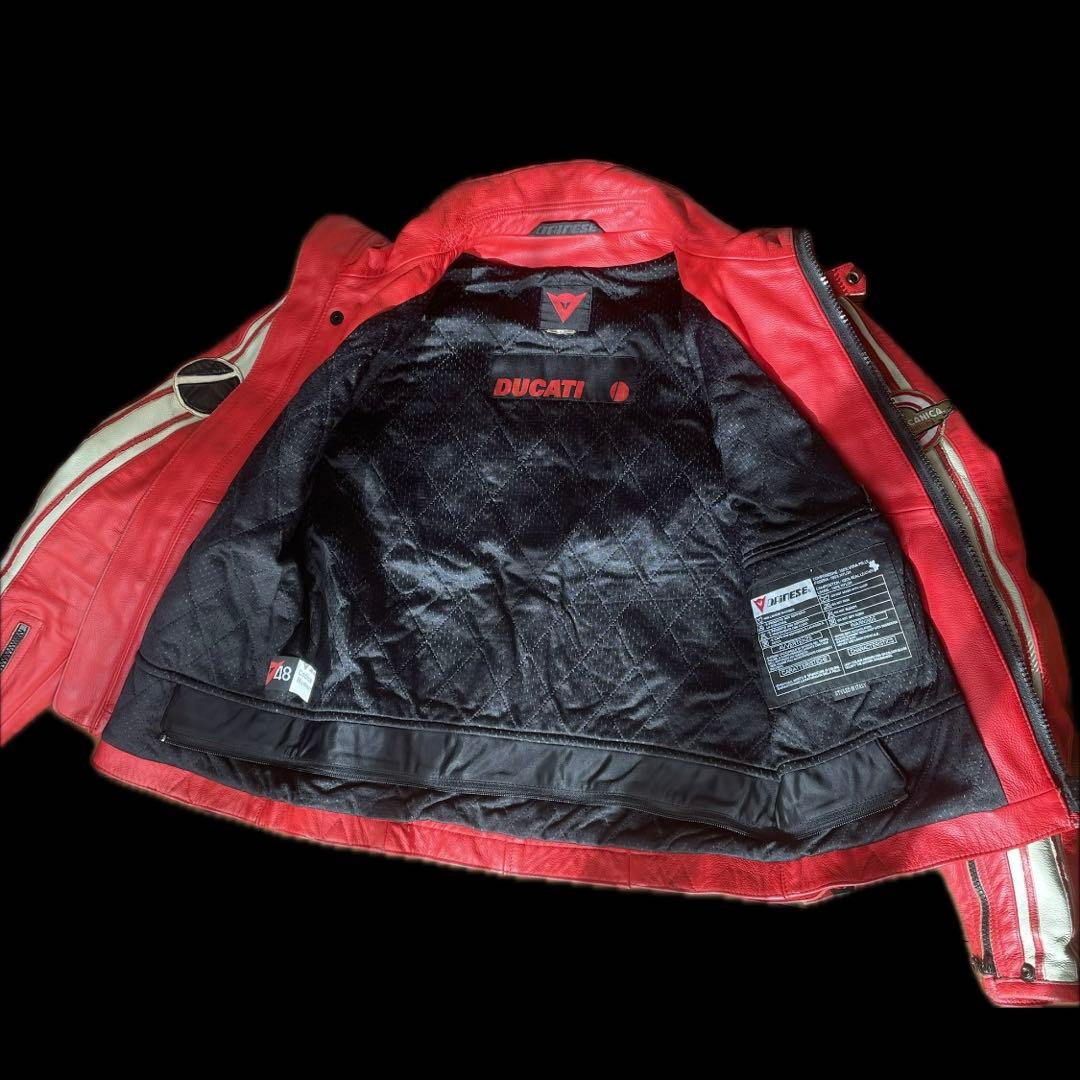 DUCATI レザージャケット レッド　本革