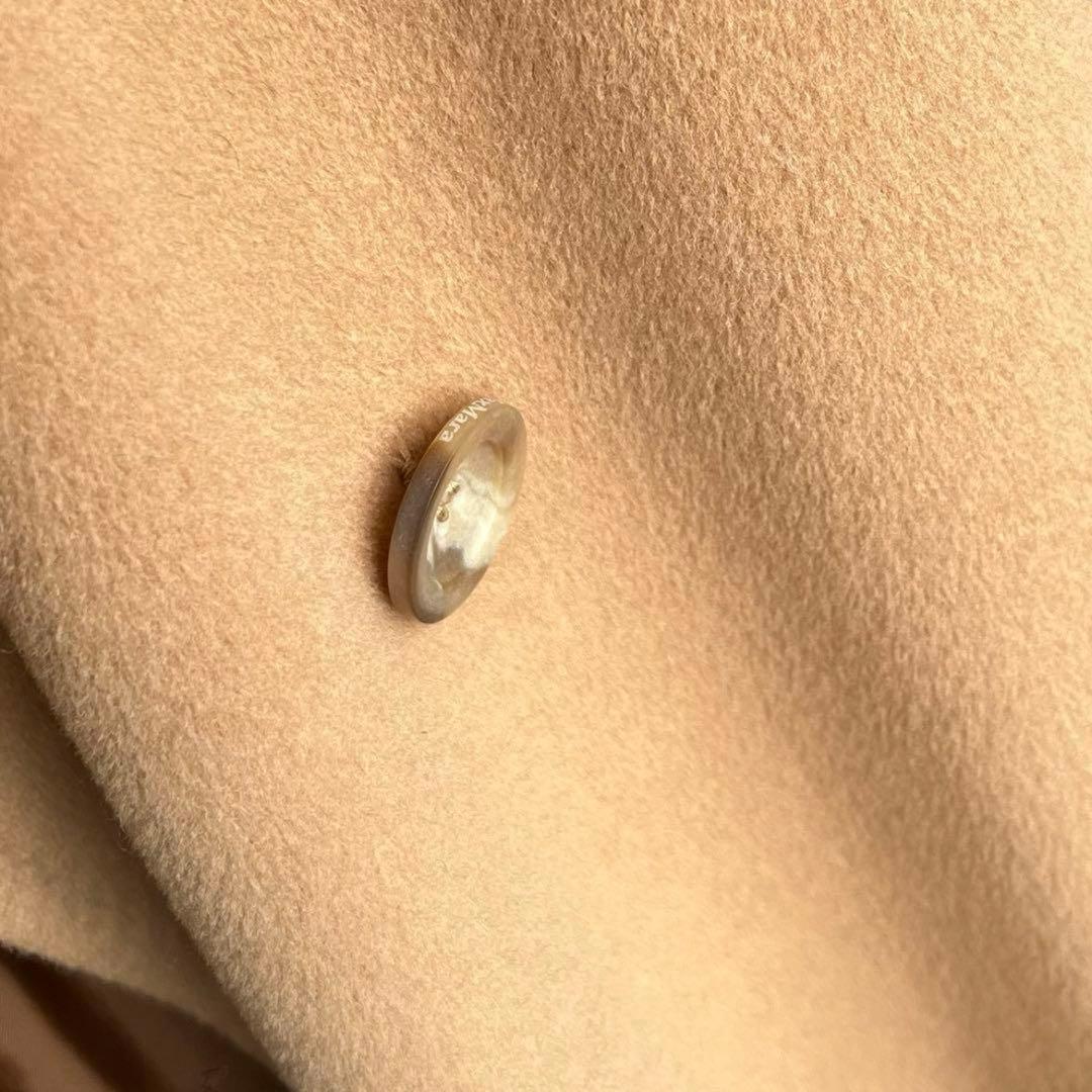 maxmara 白タグ ベージュ ダブルブレスト ロングコート