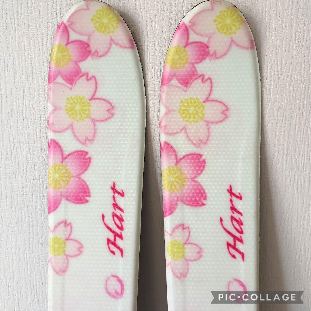 Hart イノセンス ジュニアスキー3点セット 150　桜柄 白ピンク女の子