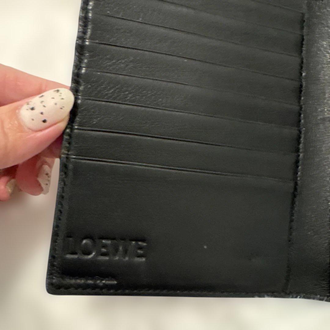 LOEWE 二つ折り財布 ピンクand ブラック