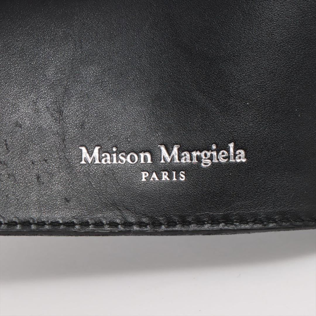 Margiela メゾン マルジェラ 4ステッチ レザー マネークリップ 黒
