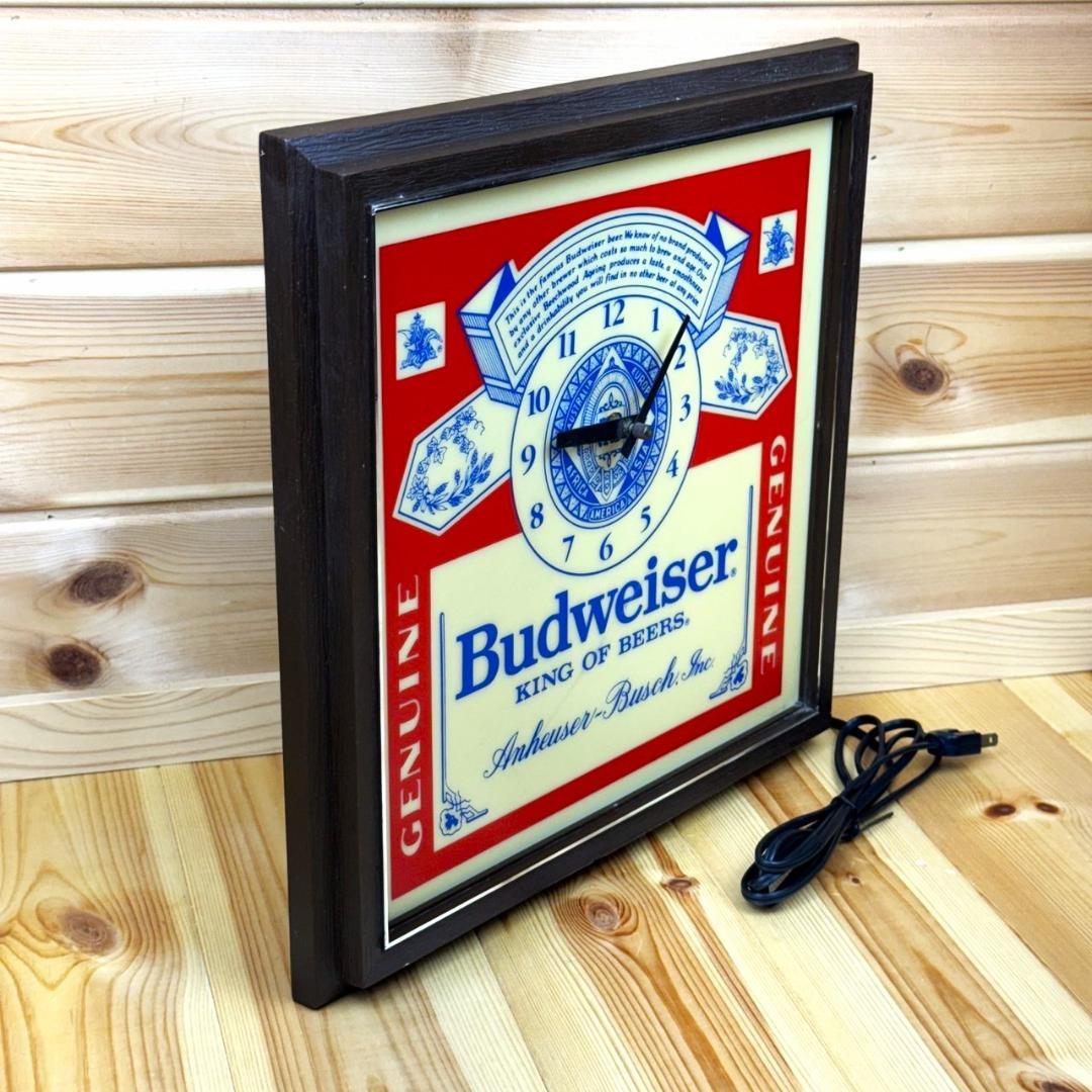Budweiser バドワイザー ビンテージ 時計 壁掛け時計 ライト ランプ