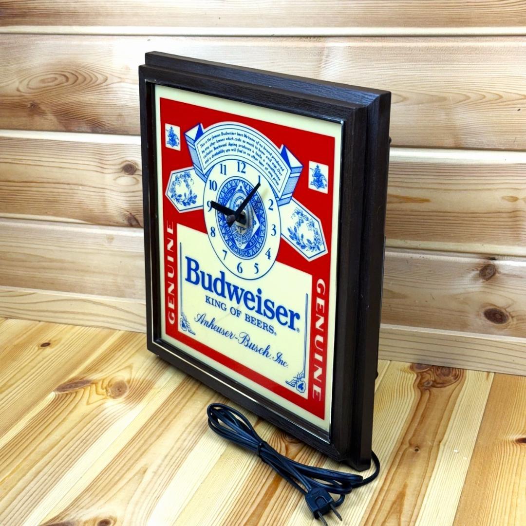 Budweiser バドワイザー ビンテージ 時計 壁掛け時計 ライト ランプ