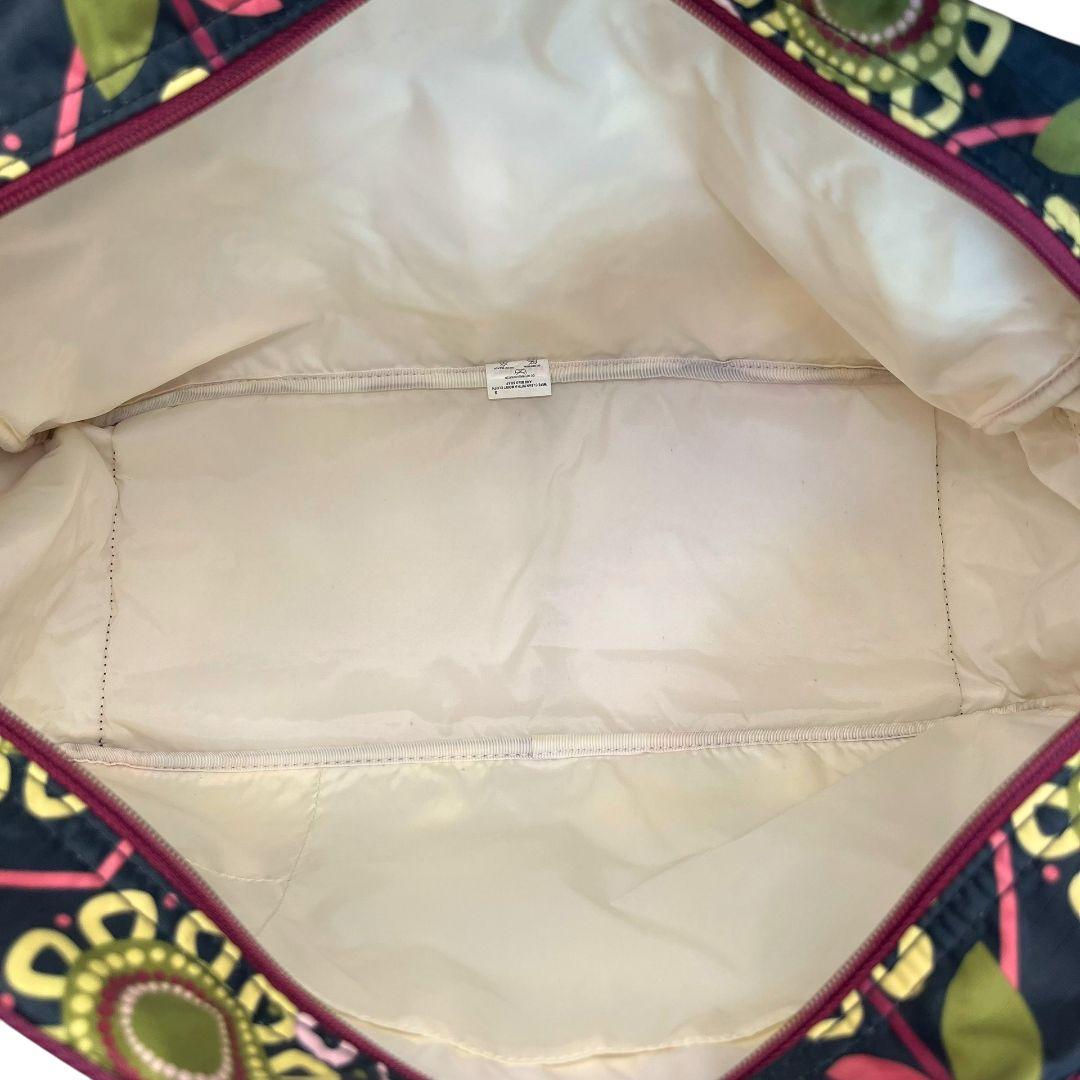 未使用級✨レスポートサック　A4可　ボストンバッグ　ナイロン　花柄　肩掛け　鍵付