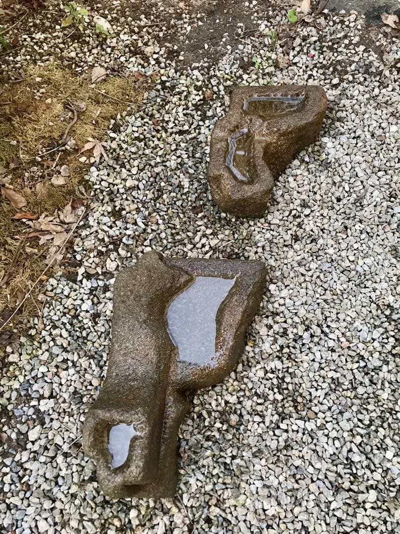 【石鉢・山苔鉢・寄せ植え鉢２個】造園水石飾り石箱庭