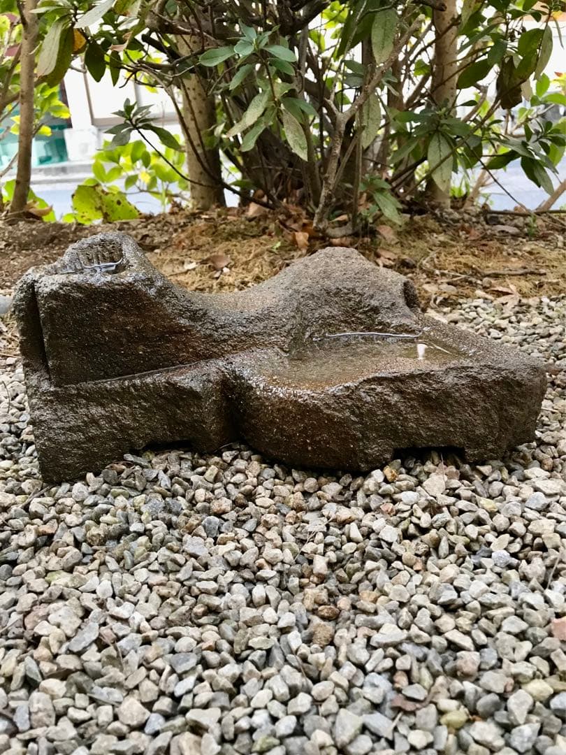 【石鉢・山苔鉢・寄せ植え鉢２個】造園水石飾り石箱庭