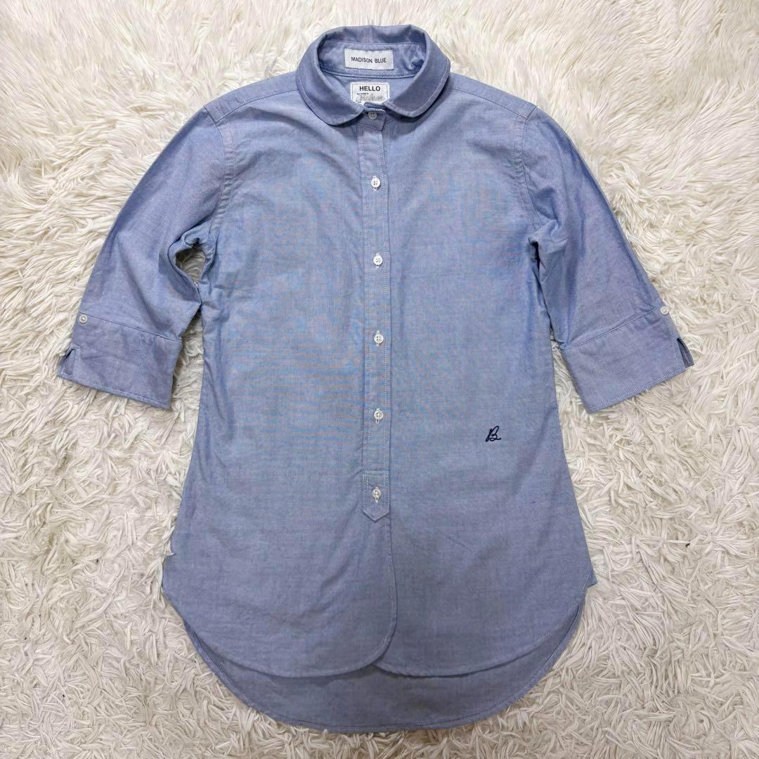 マディソンブルー　チェルシーシャツ　オックス　BDシャツ　五分袖 00