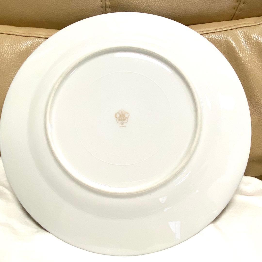 超美品☆大倉陶園☆瑠璃片葉金蝕☆26cmディナープレート6枚せ
