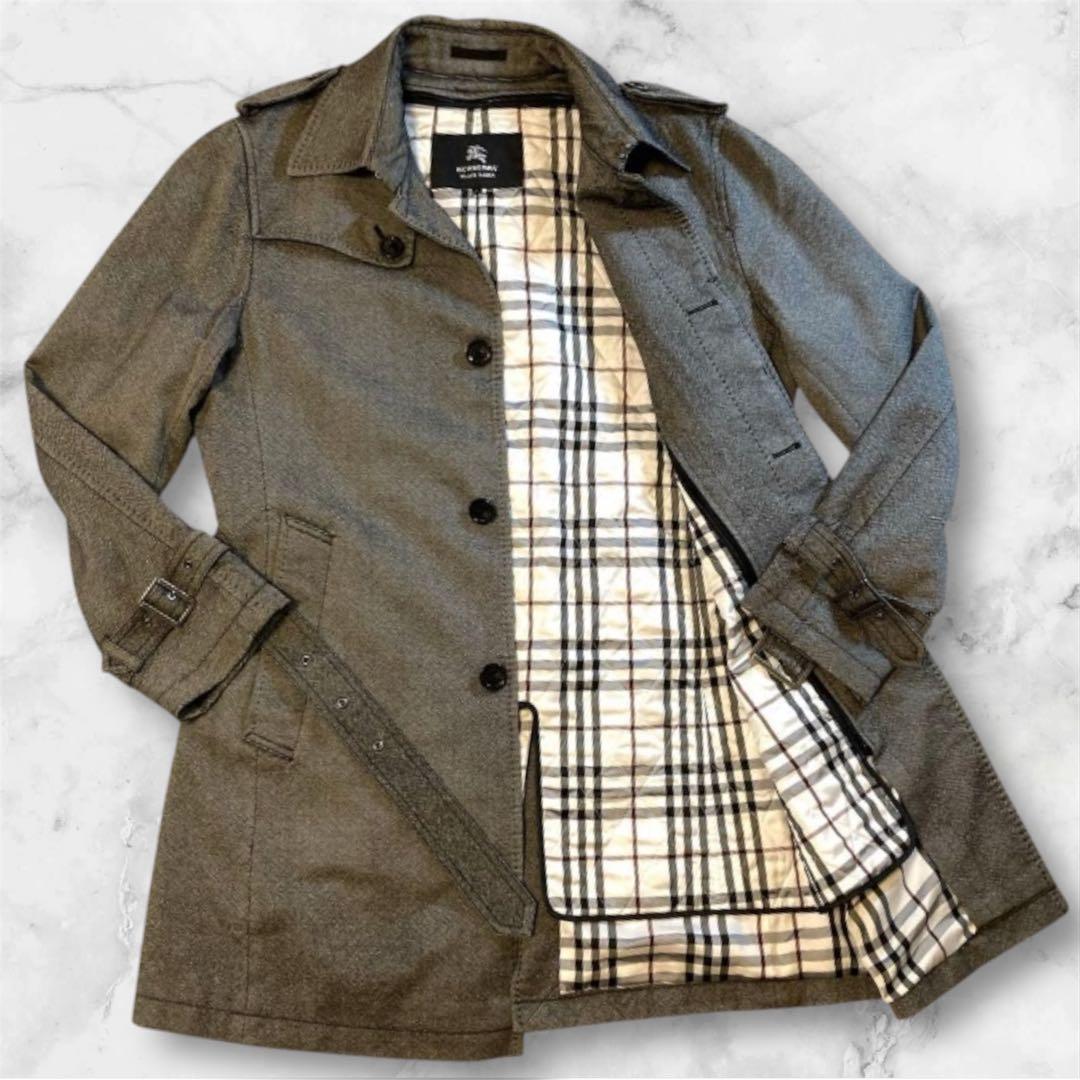 ターキー様　バーバリーロンドントレンチコート L グレー　ライナー　ノバチェック