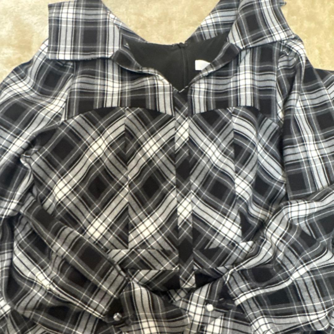 herlipto Coutume Plaid Flare Dress Mサイズ