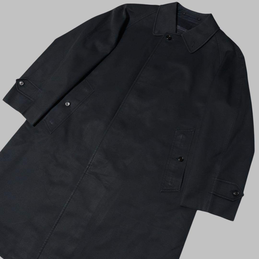 BURBERRY★ステンカラーコート★ノバチェック ライナー★ネイビー★80s