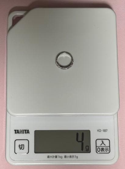 m*読様 ポンテヴェキオ　K18 WG　ダイヤ＆ピンクサファイア　フラワー　リン