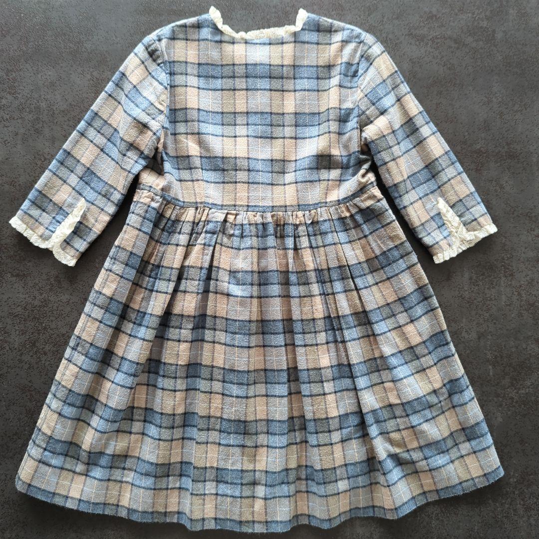 Amaia kids　6Y　116cm　チェック柄ワンピース　アマイアキッズ