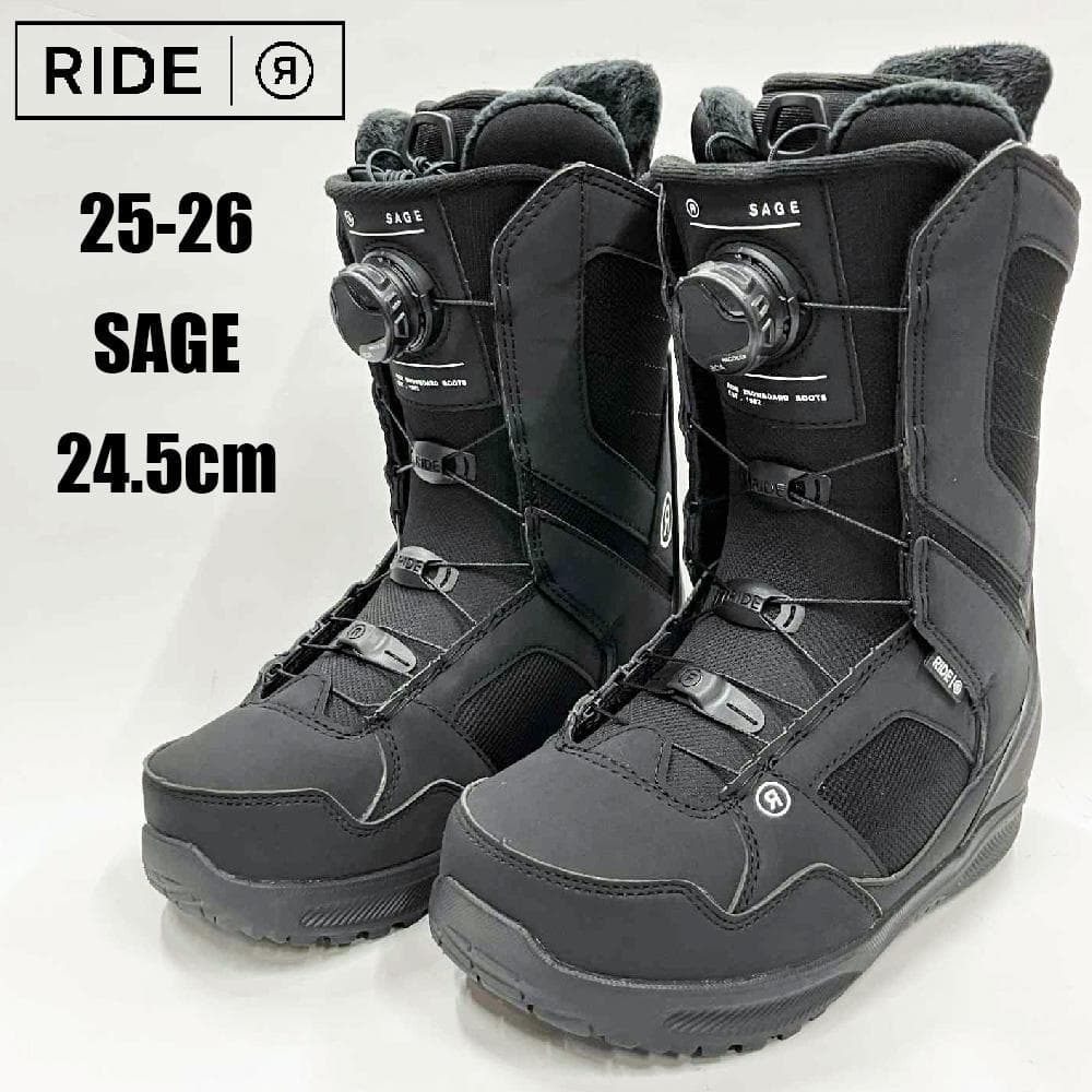 【新品】25-26 RIDE SAGE 24.5cm 女性用スノーボードブーツ