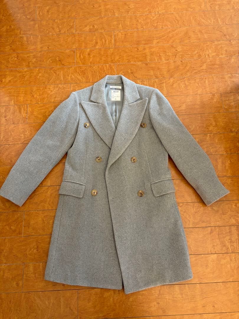 MADISONBLUE グレー ダブルブレストコート