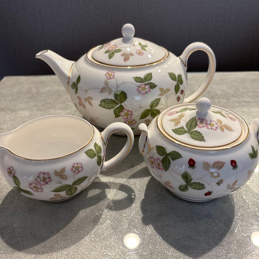 ウエッジウッド　ワイルドストロベリー 3点セット(Lサイズ)