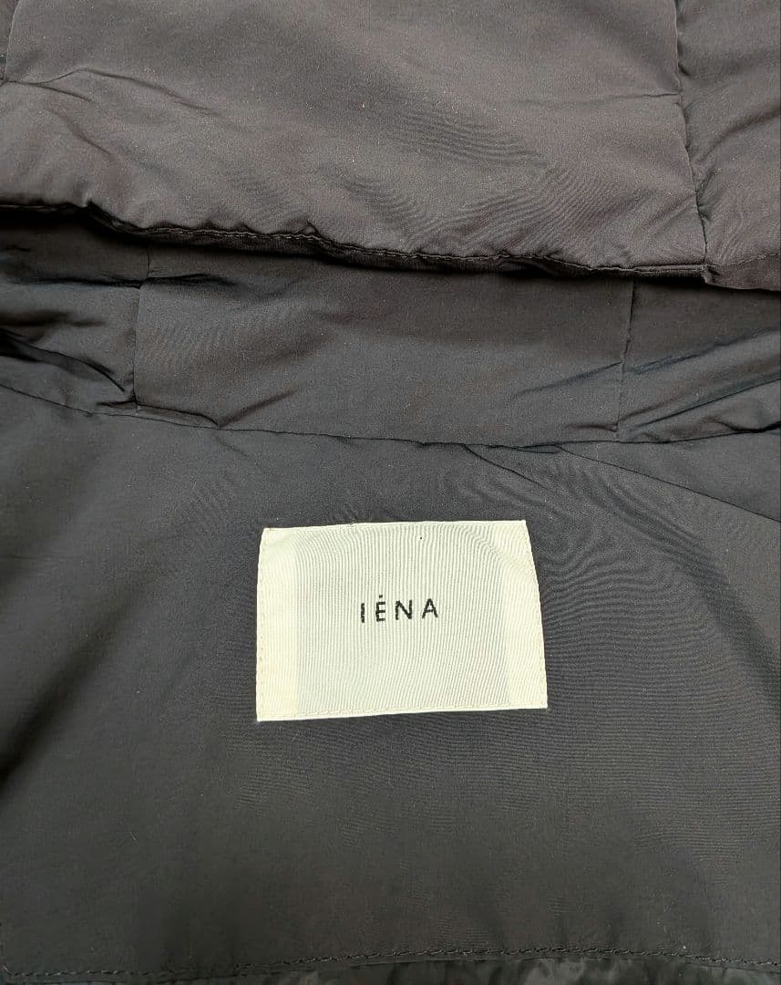 IENA イエナ P/Nフードダウンコート ダウン ロングコート ネイビー 38