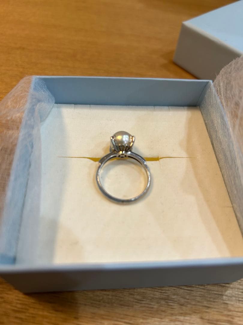 プラチナ　指輪　4.5g パール　鑑定済み　真珠　昭和