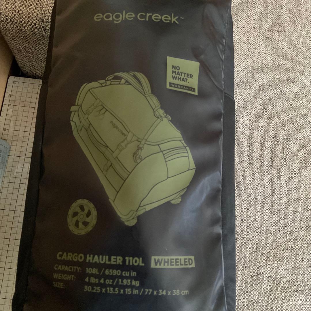 イーグルクリーク カーゴハウラー ウィールドダッフル 110L　黒　ブラック